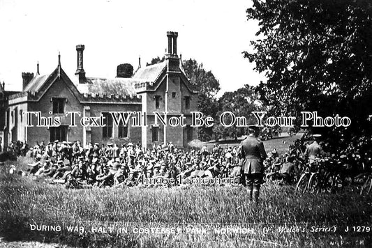 NF 2517 - Soldiers In Costessey Park, Norwich, Norfolk WW1