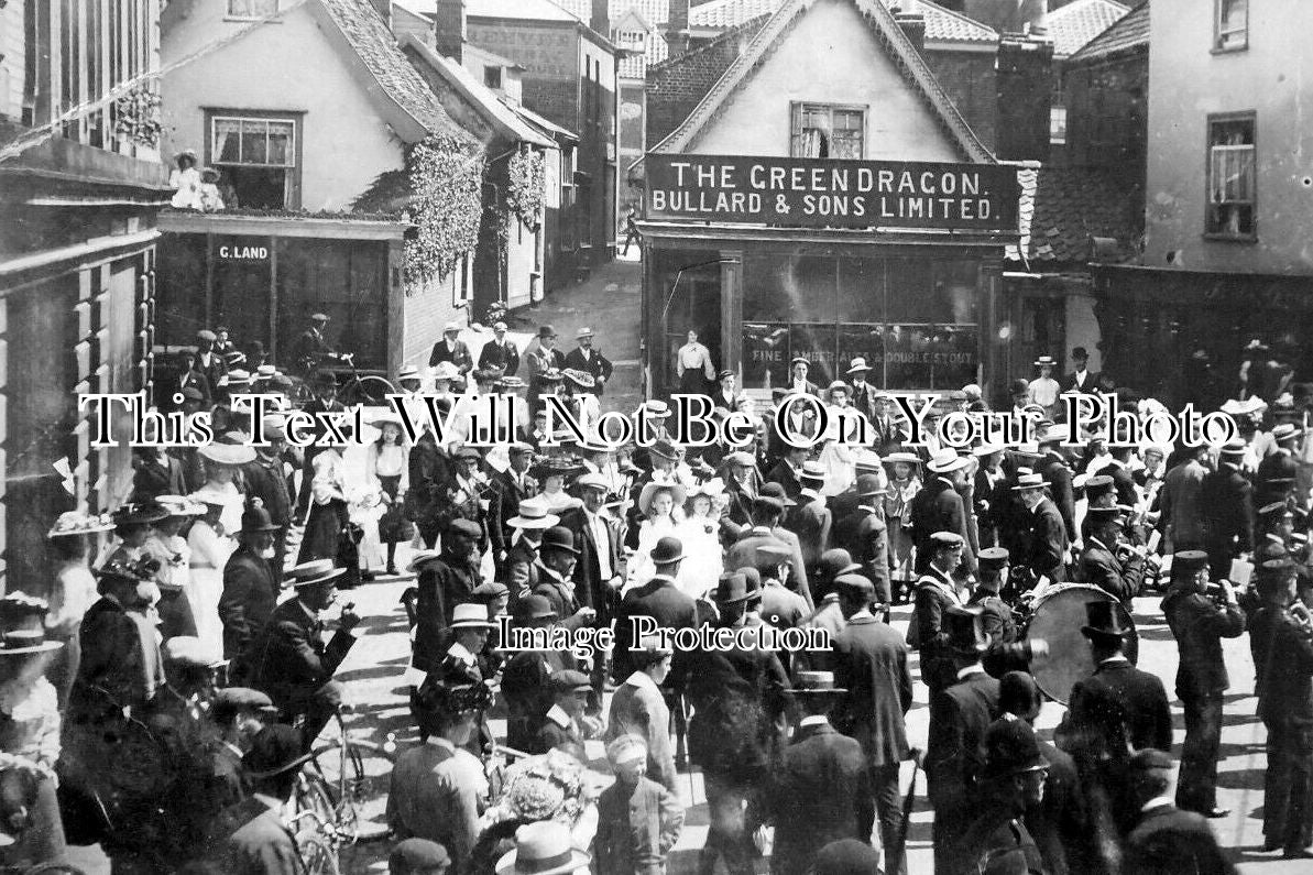 NF 2542 - Green Dragon Pub, Hospital Sunday, Harleston, Norfolk