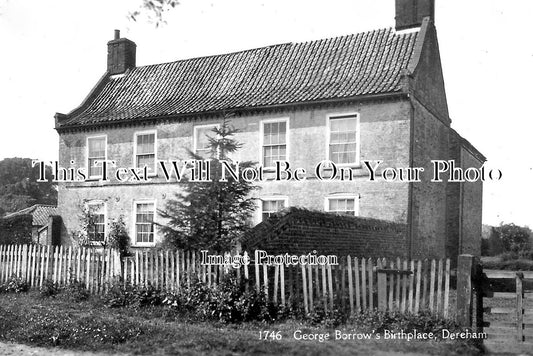 NF 2575 - George Borrows Birthplace, Dereham, Norfolk