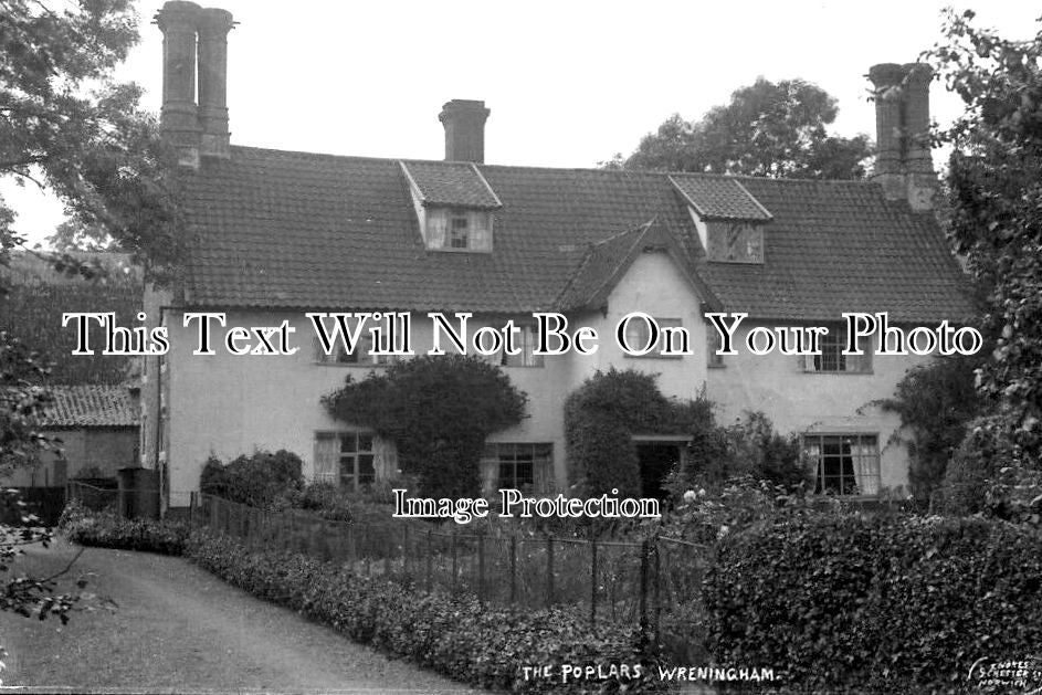 NF 2603 - The Poplars, Wreningham, Norfolk c1923