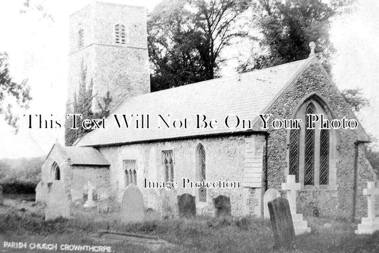 NF 2645 - Parish Church, Crownthorpe, Norfolk c1915