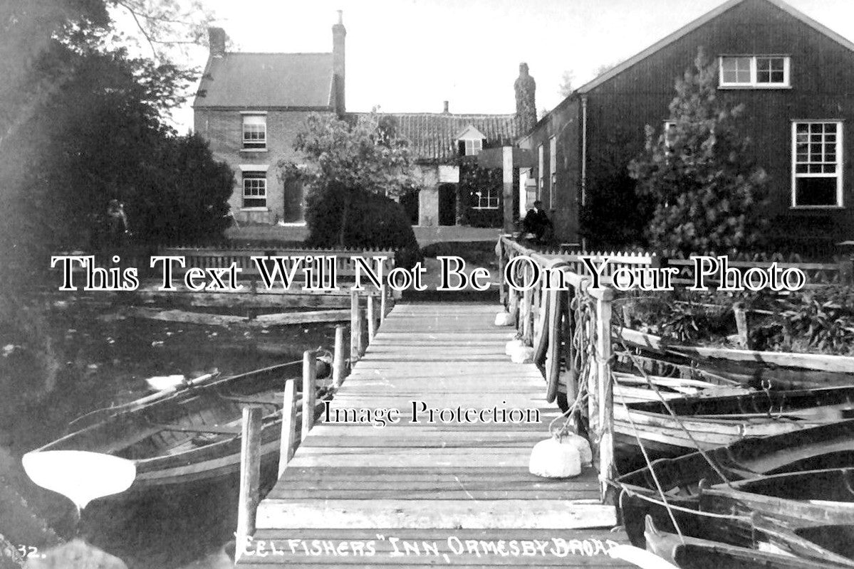 NF 2652 - Eel Fishers Inn, Ormesby Broad, Great Yarmouth, Norfolk