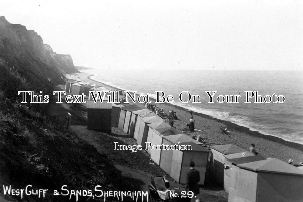 NF 267 - West Cliff, Sheringham Beach, Norfolk