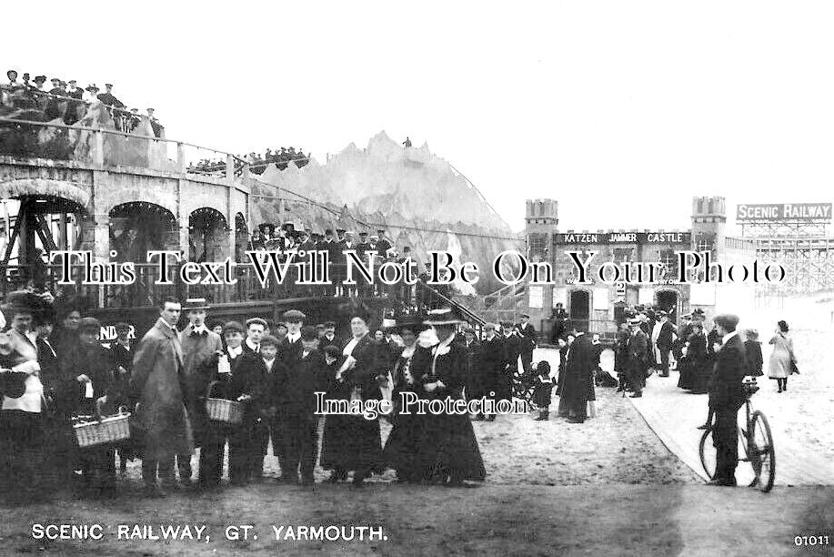 NF 2693 - Scenic Railway, Great Yarmouth, Norfolk c1911