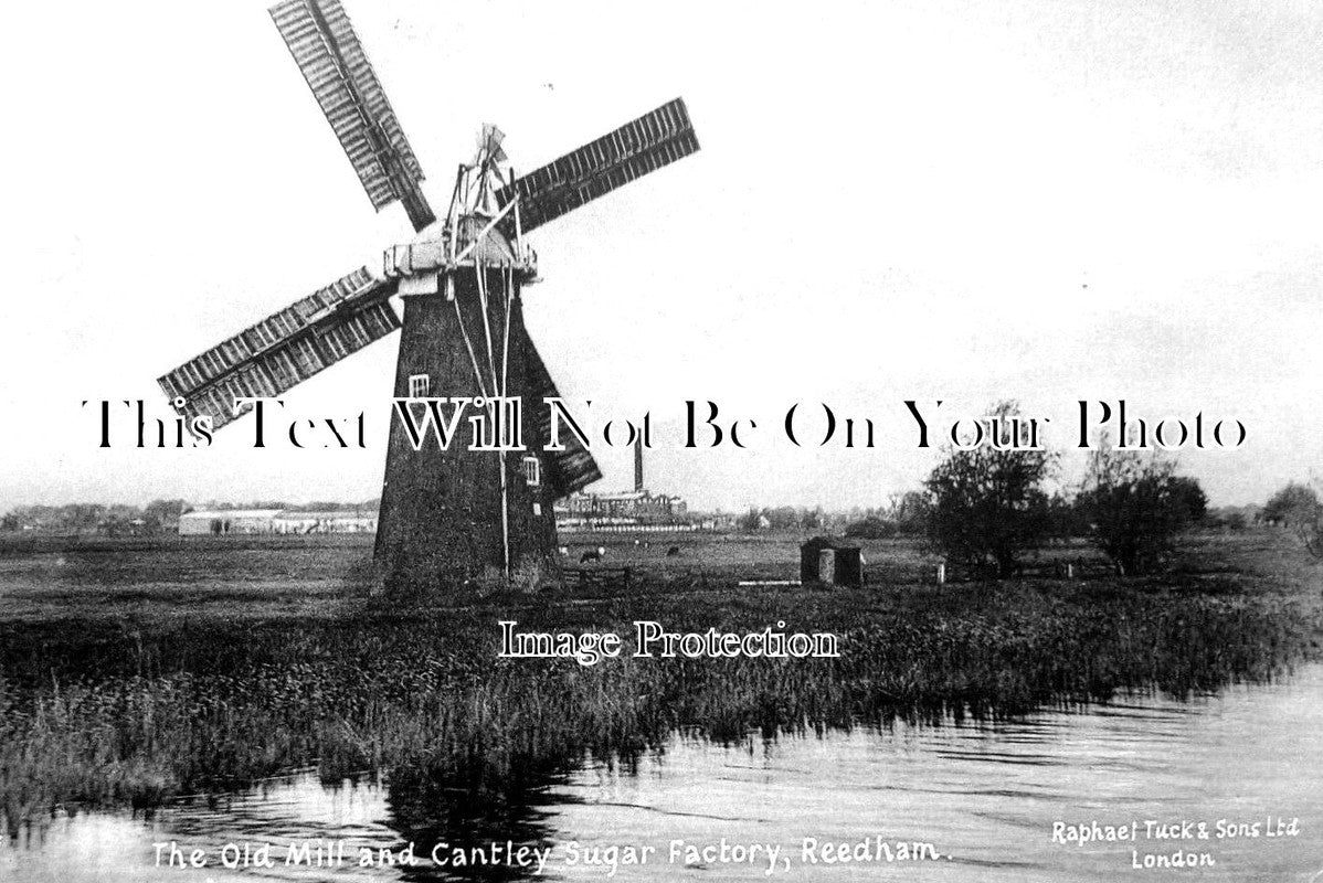 NF 2883 - The Old Mill & Cantley Sugar Factory, Reedham Windmill, Norf ...