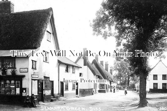 NF 2892 - Denmark Green Post Office, Diss, Norfolk c1916