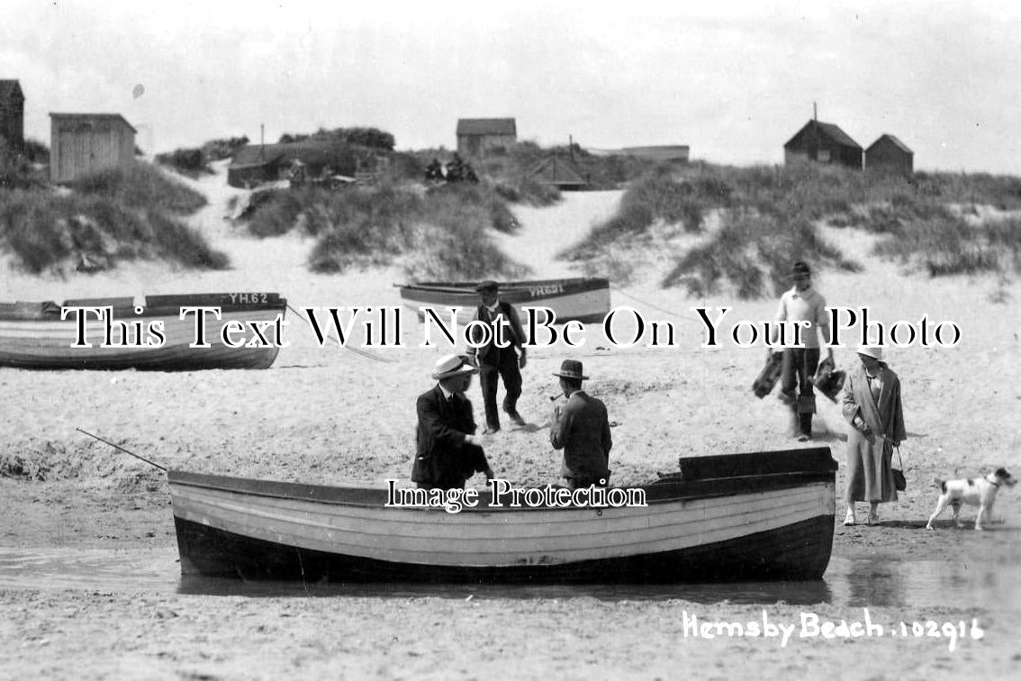 NF 29 - Hemsby Beach Shrimp Fishing, Norfolk c1925 – JB Archive