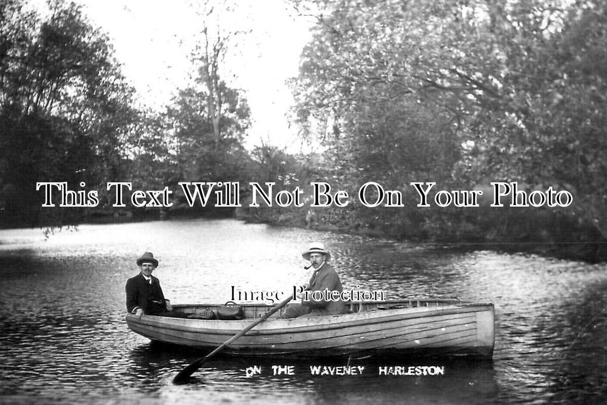 NF 2972 - On The Waveney, Harleston, Norfolk c1911