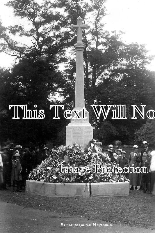 NF 2981 - Attleborough War Memorial, Norfolk 1920