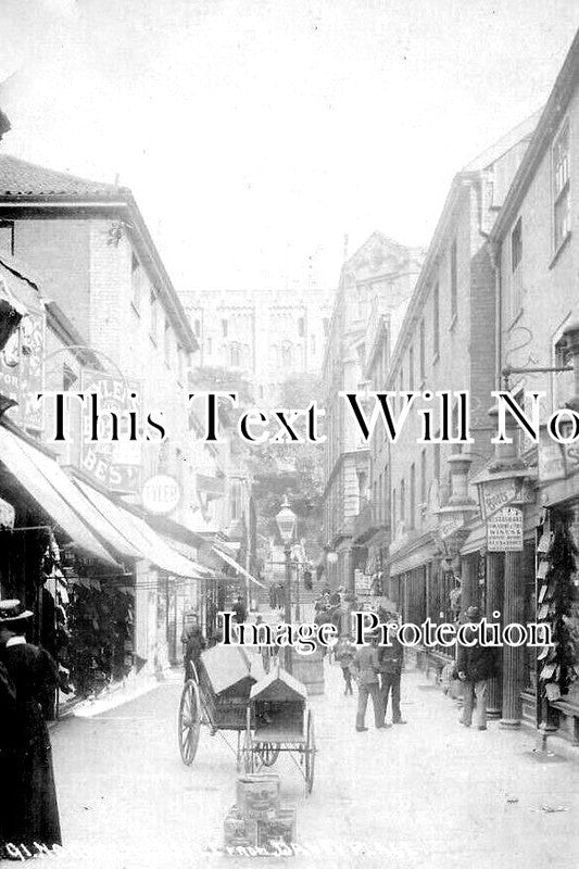 NF 3091 - Norwich Castle From Davey Place, Norfolk c1908