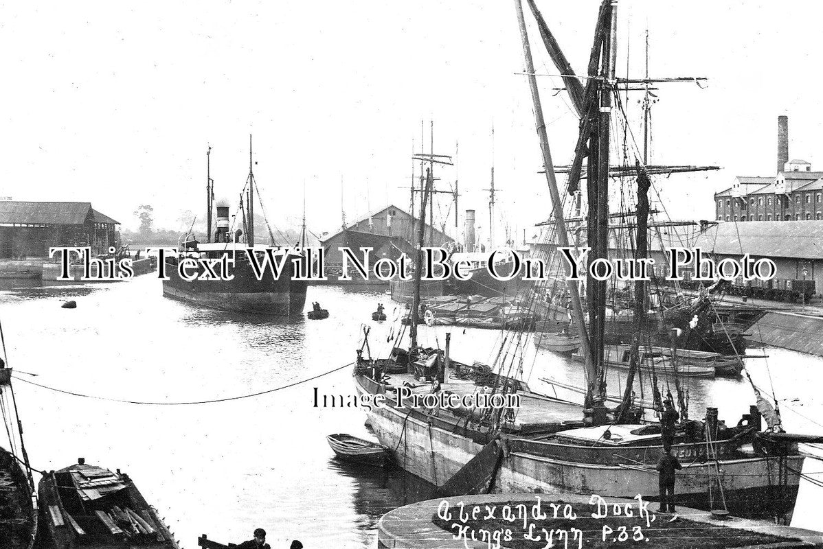 NF 3208 - Alexandra Dock, Kings Lynn, Norfolk c1910