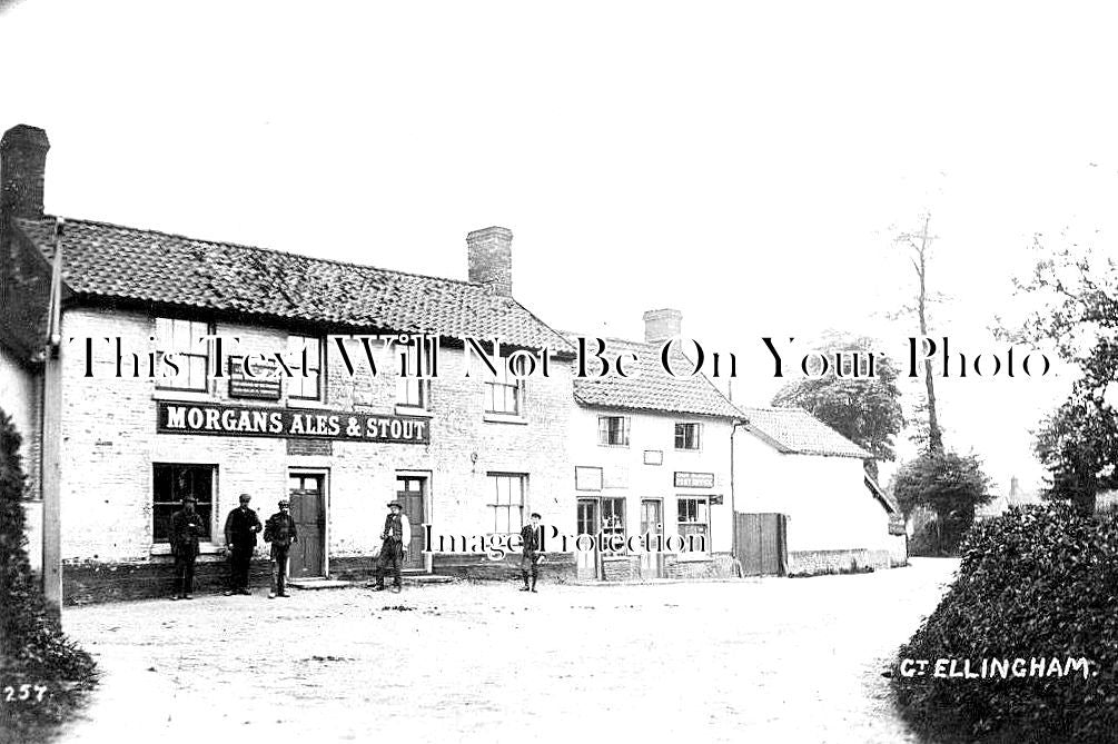 NF 3217 - The Bell Pub & Post Office, Great Ellingham, Norfolk c1907