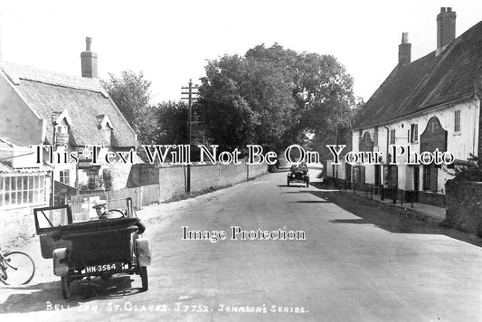 NF 3270 - The Bell Inn Pub, St Olaves, Great Yarmouth, Norfolk c1928