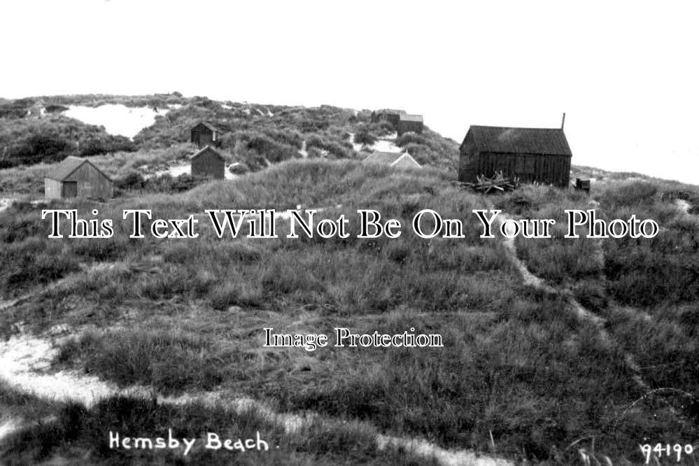 NF 3274 - Hemsby Beach, Norfolk c1912