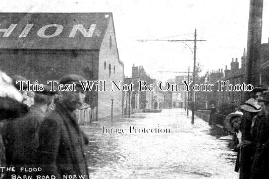 NF 3299 - The Flood, Barn Road, Norwich, Norfolk 1912