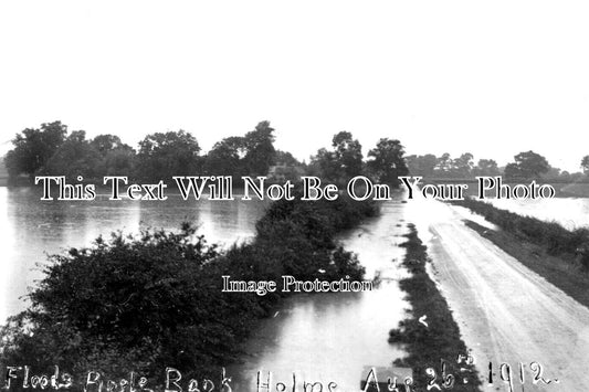 NF 3319 - Floods At Pingle Bank, Holme, Norfolk 1912