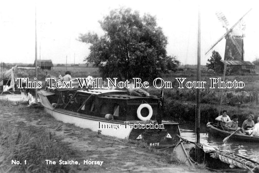NF 3321 - The Staithe, Horsey, Norfolk c1952