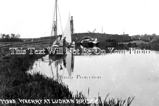 NF 3326 - Wherry At Ludham Bridge, Norfolk Broads