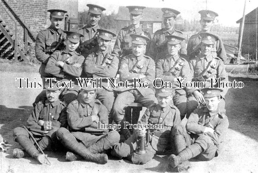 NF 3337 - Essex Regiment Soldiers Guarding Bridge, Acle, Norfolk 1914 WW1