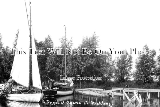 NF 3338 - Hickling Yachts, Norfolk Broads c1920
