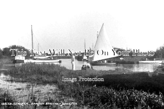 NF 3343 - Stalham Barton Staithe, Norfolk c1930