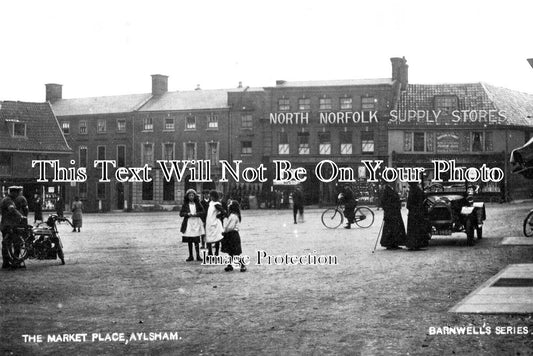 NF 3378 - The Market Place, Aylsham, Norfolk c1914