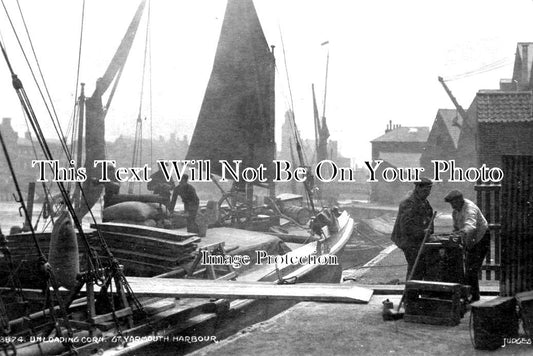 NF 3446 - Unloading Corn, Great Yarmouth Harbour, Norfolk