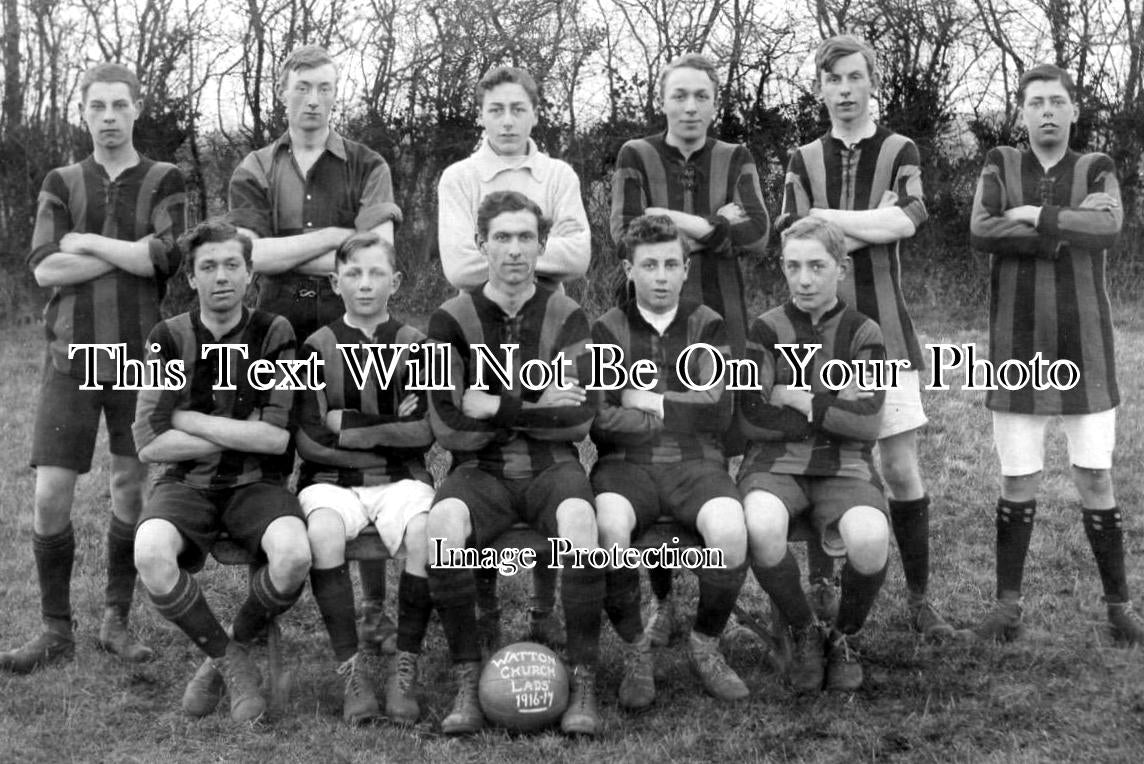 NF 347 - Watton Church Lads Football Team 1916-17, Norfolk