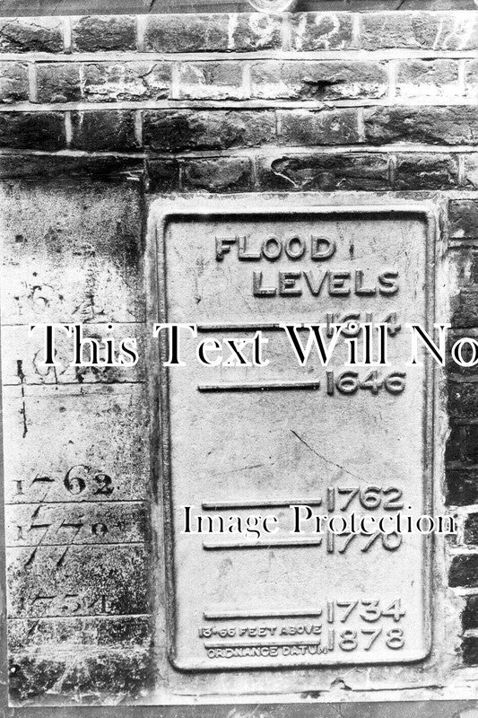 NF 3499 - Norwich Floods Flood Level, Norfolk 1912