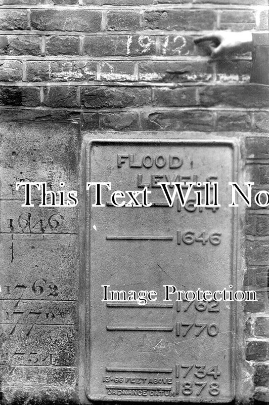 NF 3500 - Norwich Floods Flood Level, Norfolk 1912