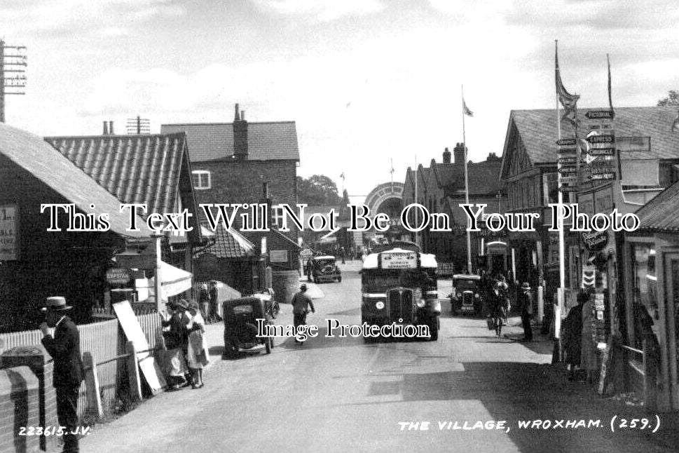 NF 3544 - The Village, Wroxham, Norfolk c1928