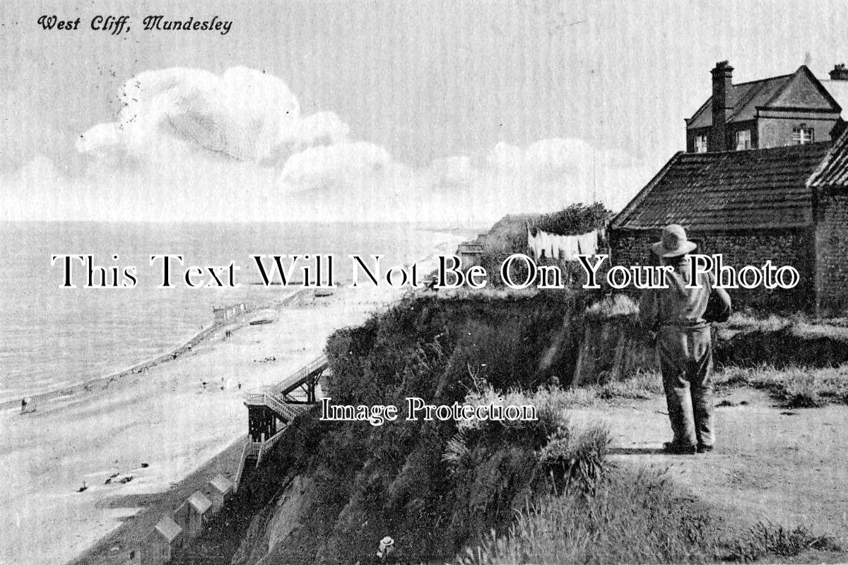 NF 361 - Fisherman On West Cliff, Mundesley, Norfolk c1908