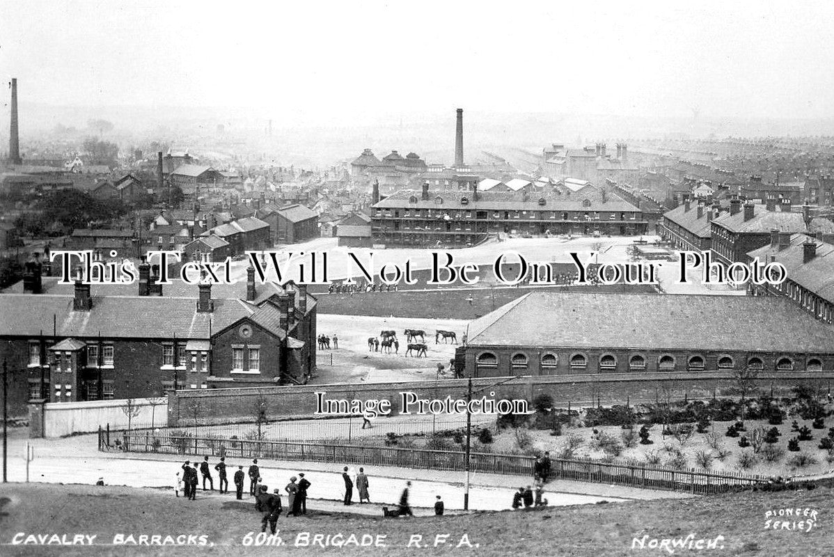 NF 3626 - Cavalry Military Barracks, 60th Brigade RFA, Norwich, Norfolk