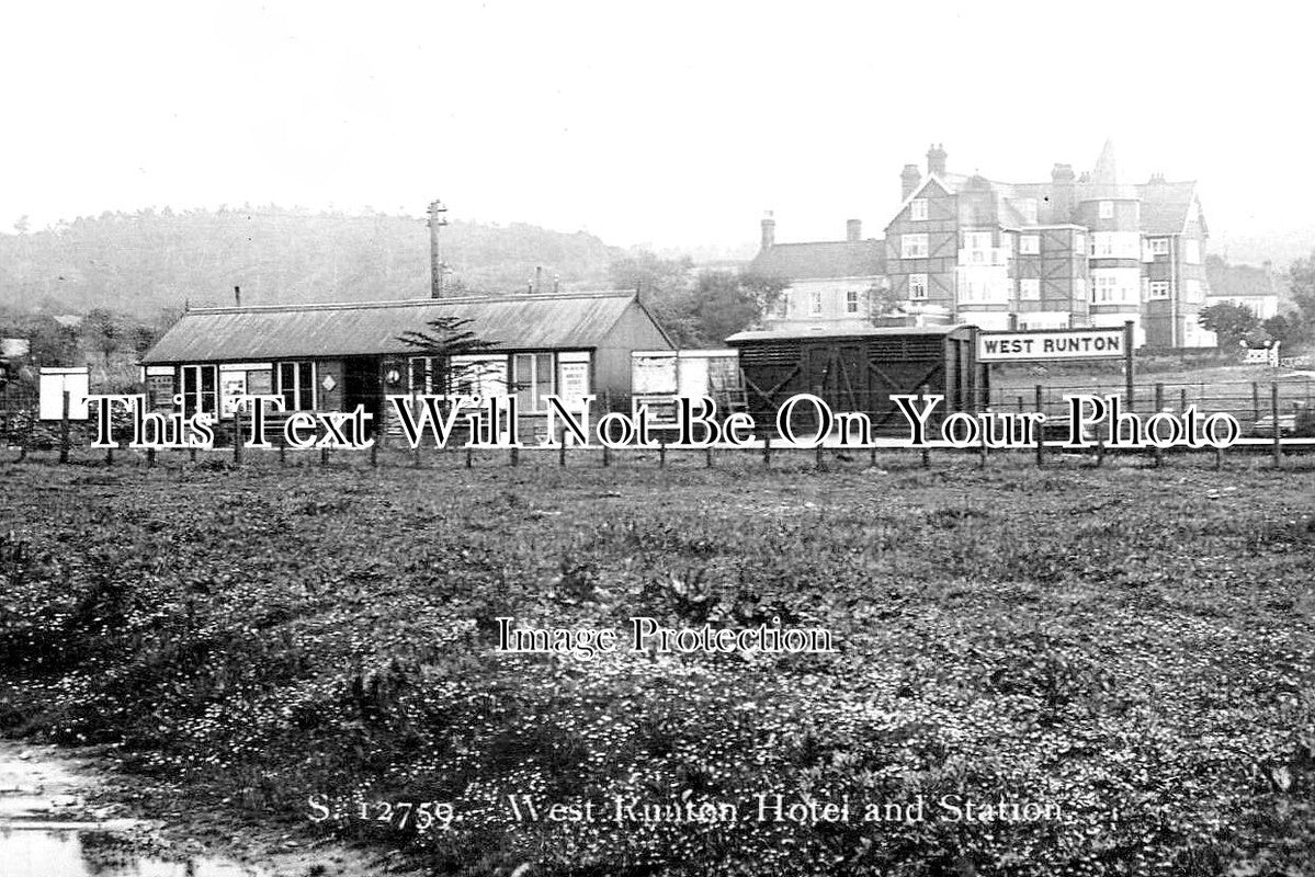 NF 3627 - West Runton Railway Station, Norfolk c1929