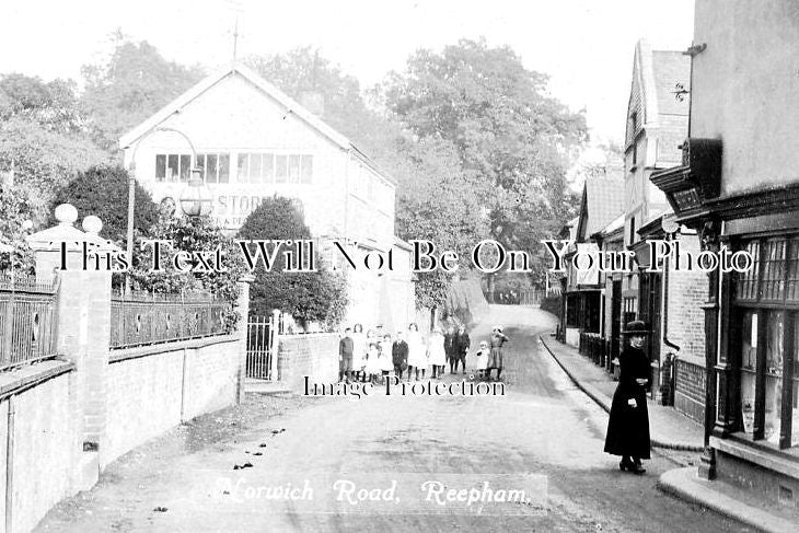 NF 3633 - Norwich Road, Reepham, Norfolk c1916