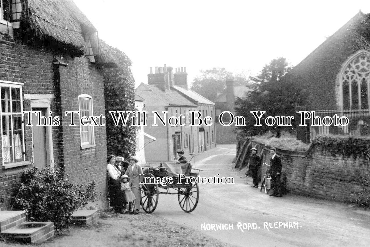 NF 3645 - Norwich Road, Reepham, Norfolk c1916