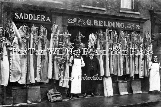 NF 365 - G.E. Belding, Saddler & Harness Maker, Kings Lynn, Norfolk c1913