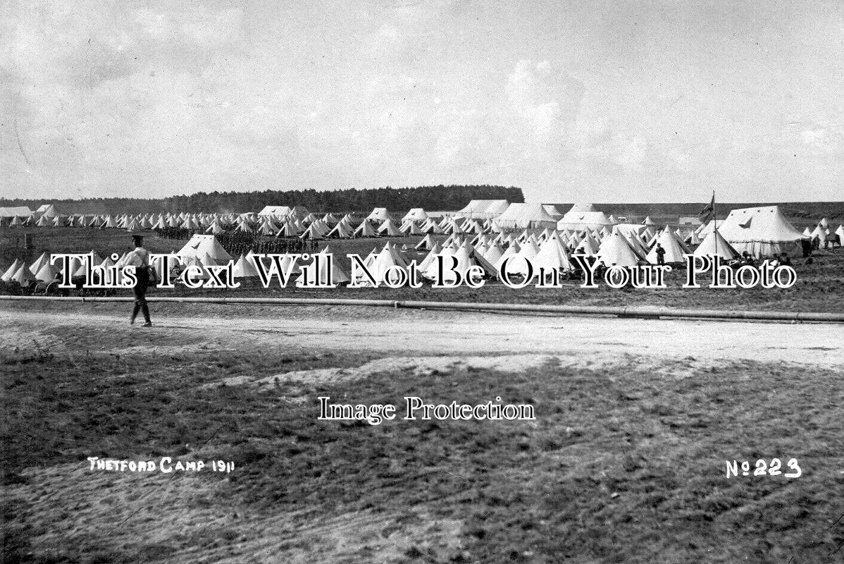 NF 3654 - Thetford Militray Camp, Norfolk 1911