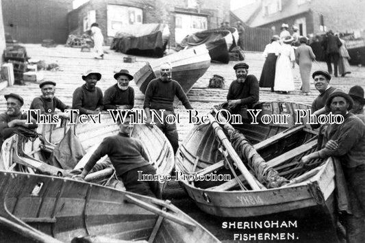 NF 367 - Fishermen & Boats, Sheringham, Norfolk