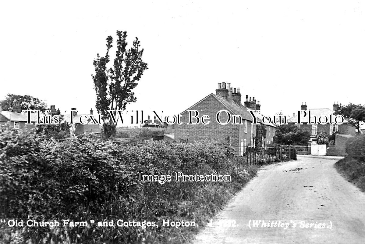 NF 3684 - Old Church Farm & Cottages, Hopton On Sea, Norfolk c1921