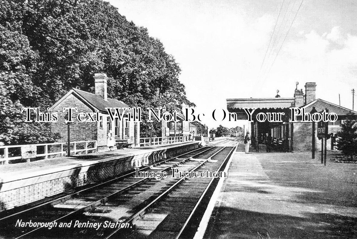 NF 3692 - Narborough & Pentney Railway Station, Norfolk
