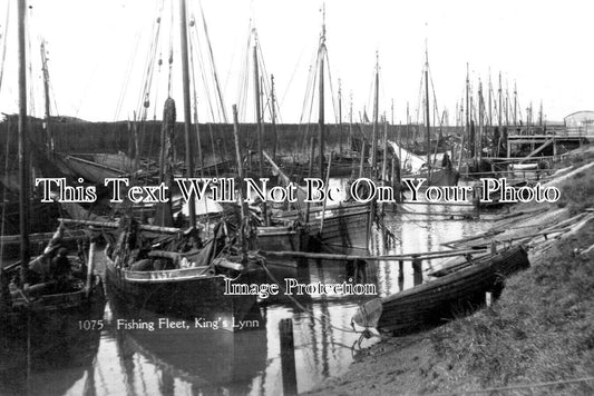 NF 3693 - Fishing Fleet, King's Lynn, Norfolk c1925