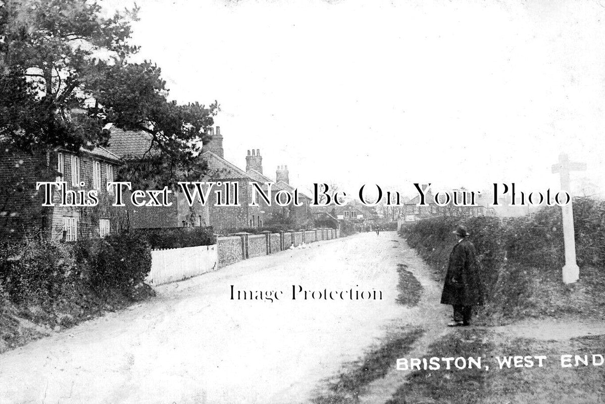 NF 3704 - Briston West End Near Holt, Norfolk c1916