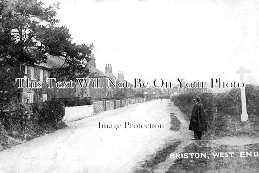 NF 3704 - Briston West End Near Holt, Norfolk c1916