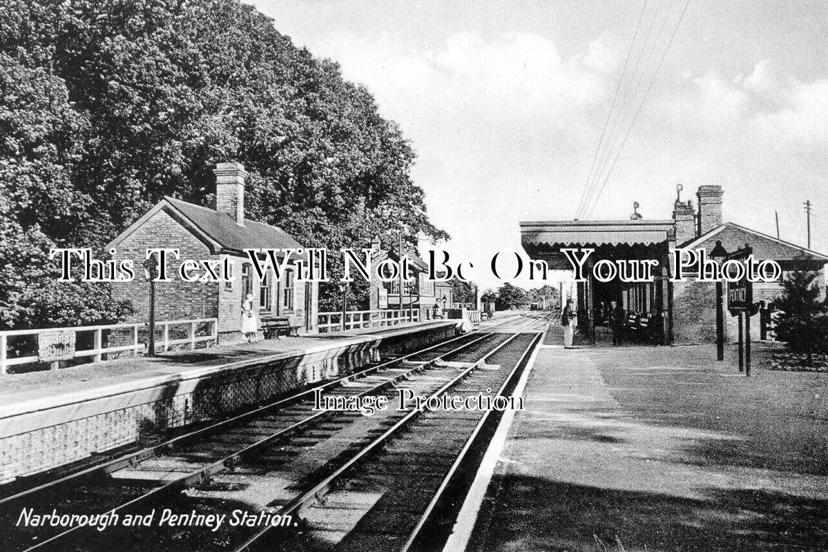 NF 3712 - Narborough & Pentney Railway Station, Norfolk