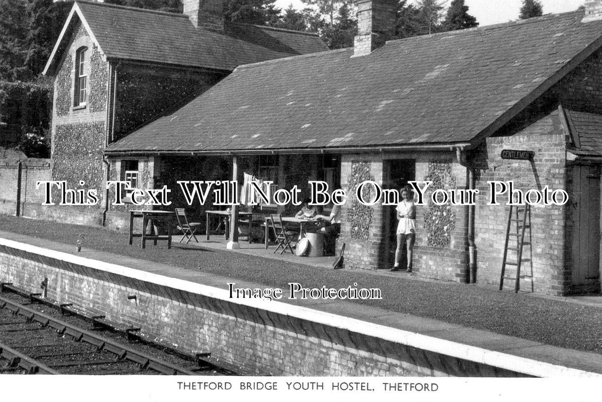 NF 3758 - Thetford Bridge Youth Hostel Railway Station, Norfolk