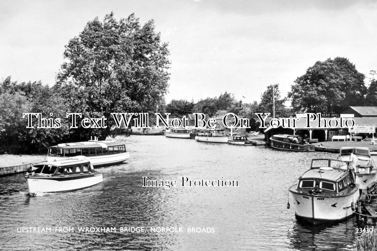 NF 3760 - Upstream From Wroxham Bridge, Norfolk Broads