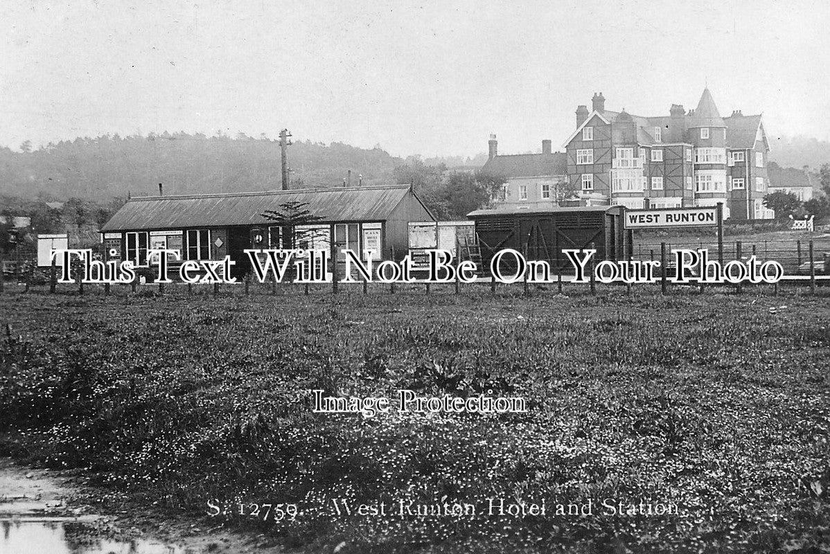 NF 377 - West Runton Railway Station, Norfolk