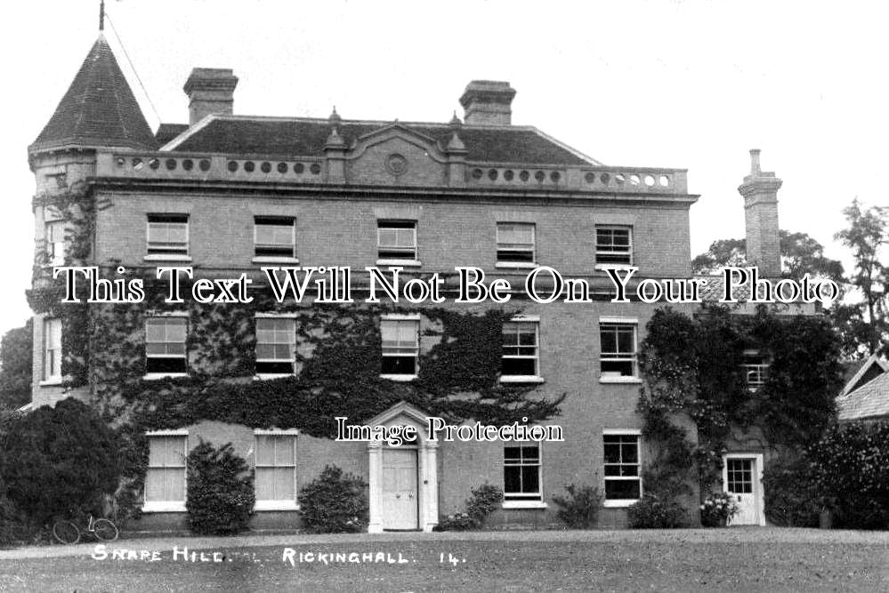 NF 3791 - Snape Hill House, Rickinghall, Suffolk c1920