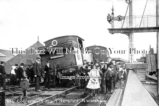 NF 3807 - Conference Train Derailed At North Walsham, Norfolk c1910